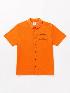 Tokyo True Featured Artist Yusuke Pocket Short Sleeve Shirt - Orange