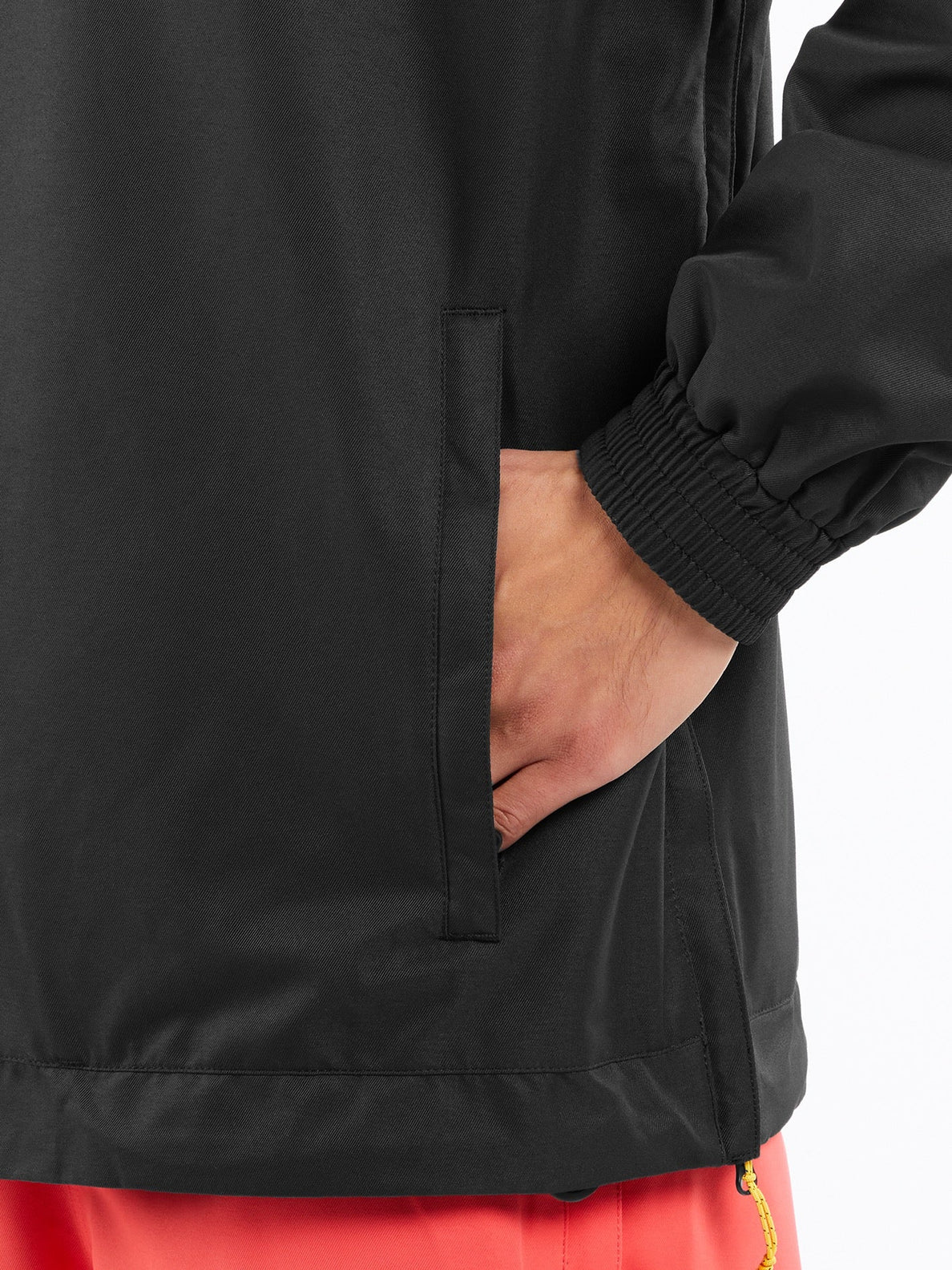 Mens Longo Pullover Jacket - Black