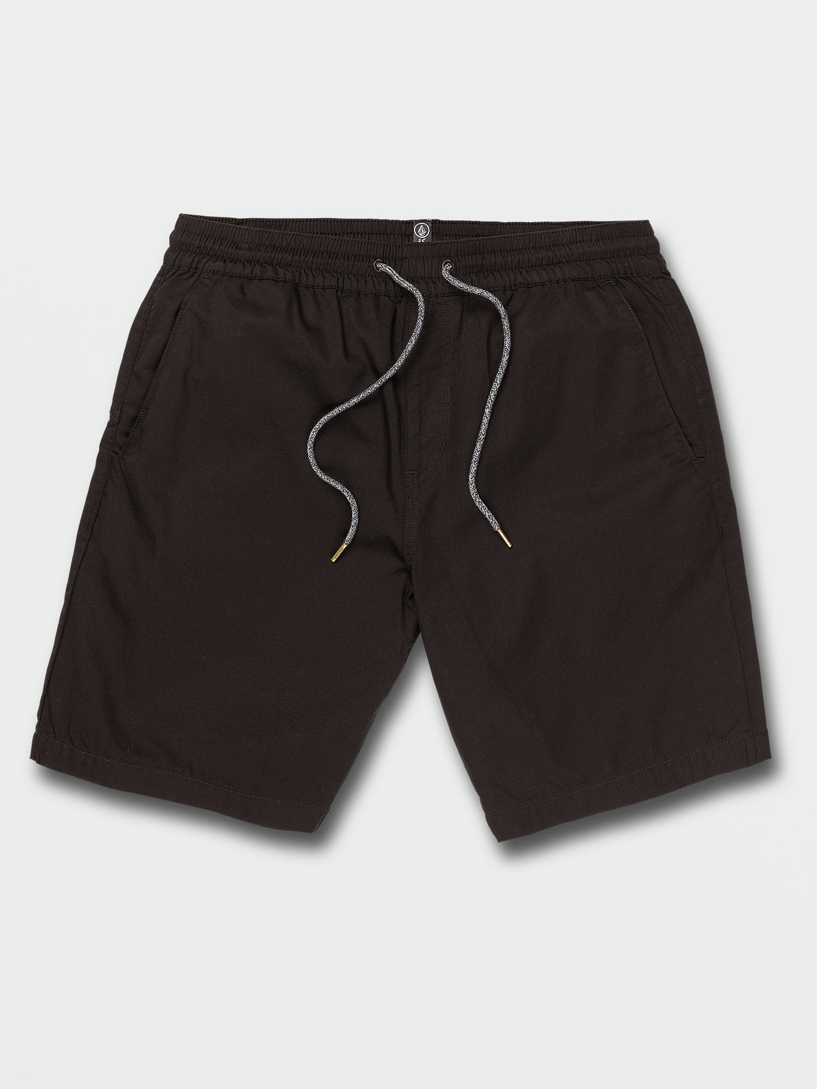 Frickin Mix Elastic Waist Shorts - Black (A1012200_BLK) [F]