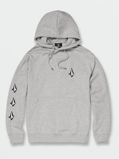 Iconic Stone Pullover Hoodie - Heather Grey