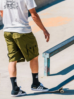 Skate Vitals Cargo Hybrid Shorts - Military