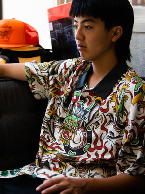 Tokyo True Featured Artist Yusuke Short Sleeve Shirt -  Stone