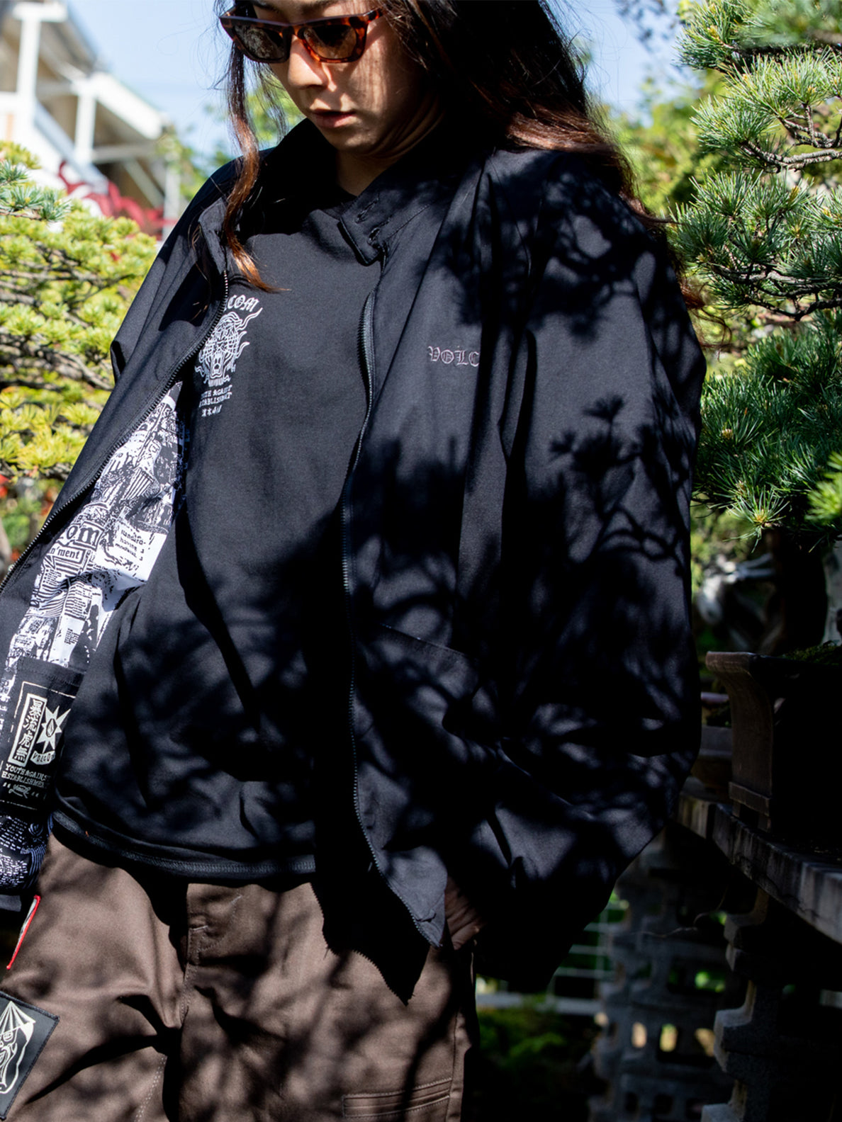 Tokyo True Featured Artist Yusuke Cuda Jacket - Black – Volcom Japan