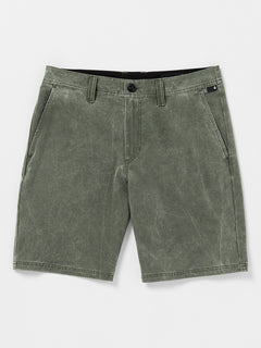 Stone Faded Hybrid Shorts - Squadron Green