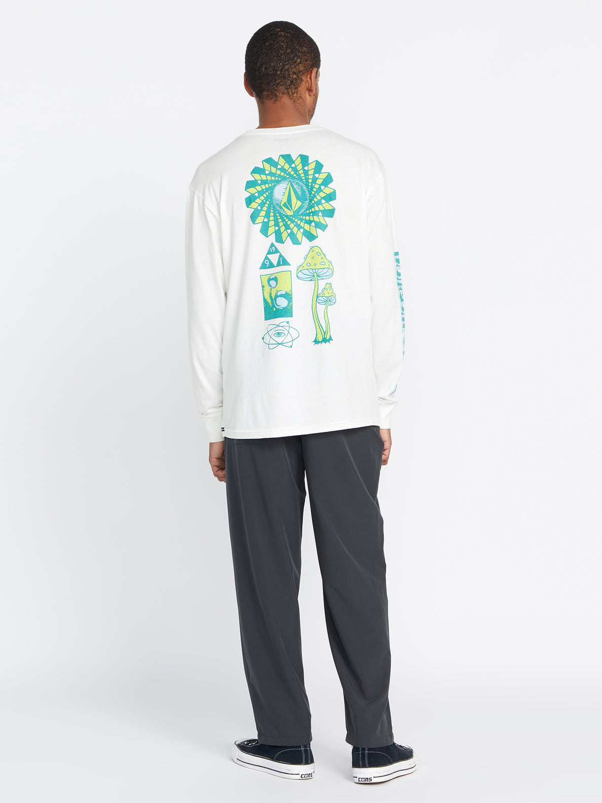 Farm to Yarn Molchat Long Sleeve Tee - Off White
