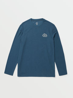Nunez Graphic Thermal Shirt - Smokey Blue