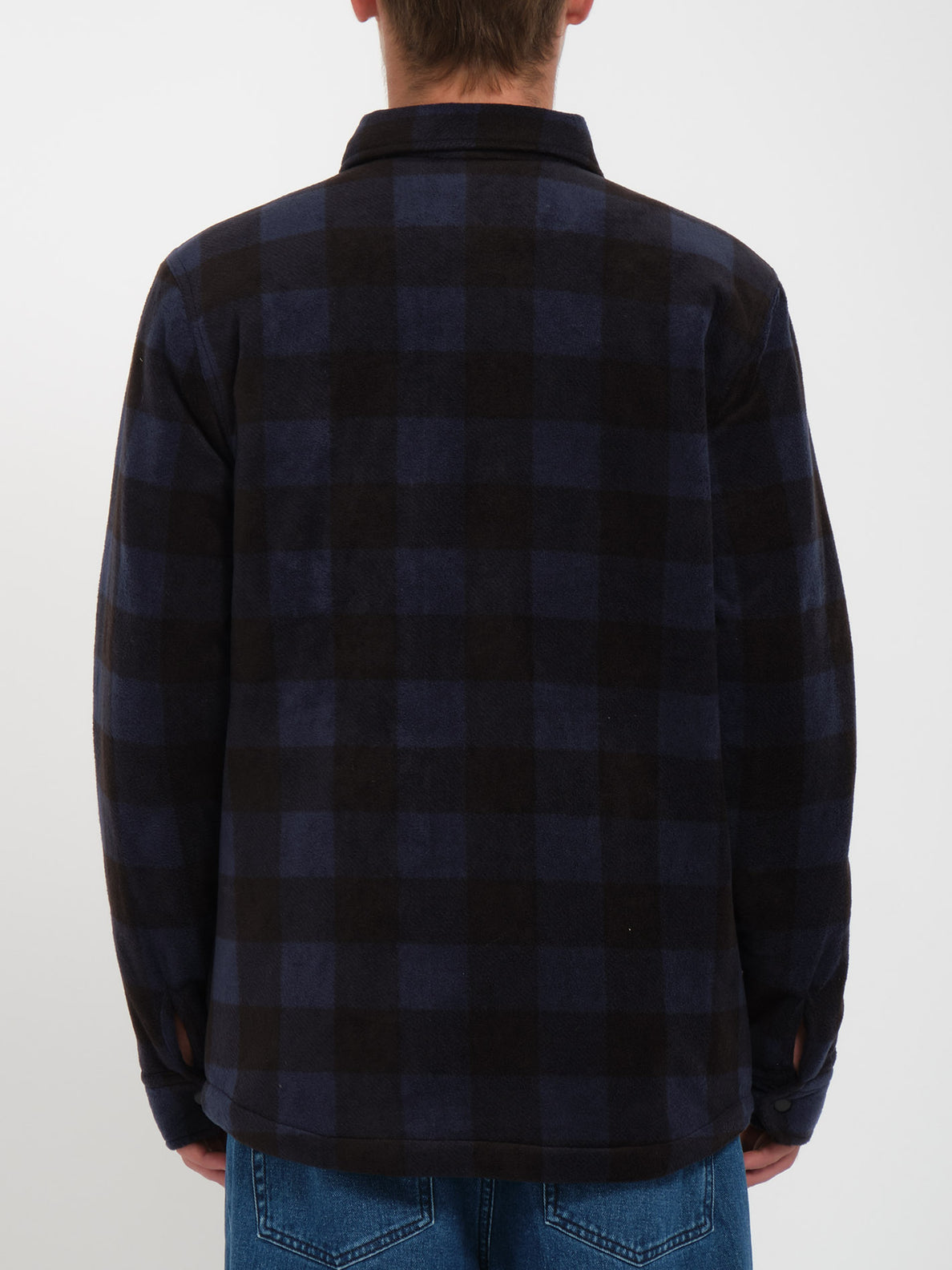 Bowered Fleece Long Sleeve Shirt - NAVY