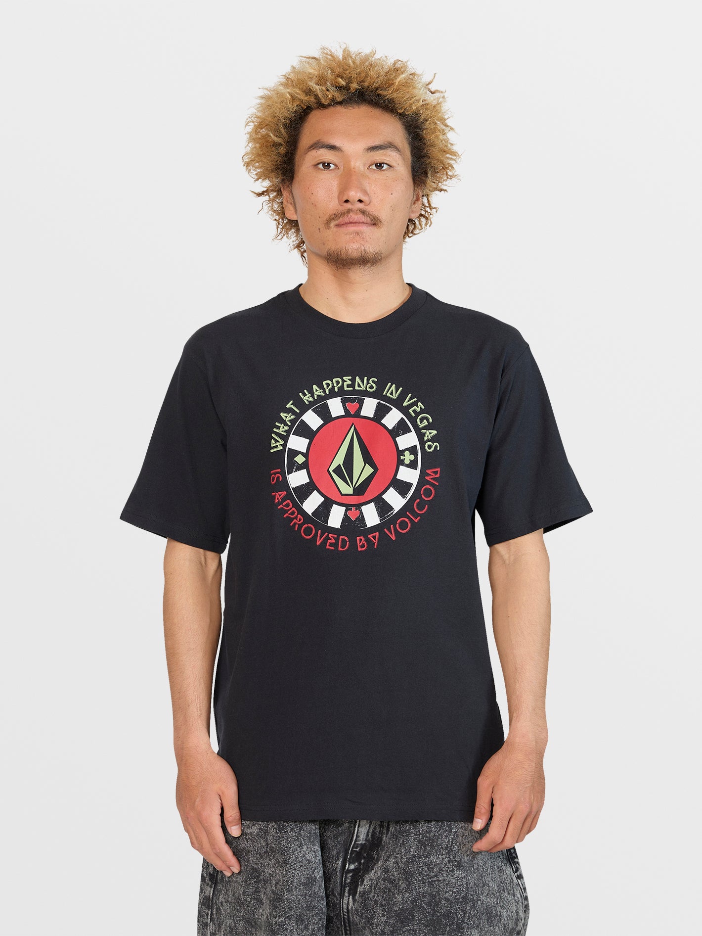 Las Vegas Short Sleeve Tee Shirt Black – Volcom Japan