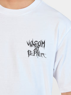 Volcom Entertainment X Pepper Short Sleeve Tee - White