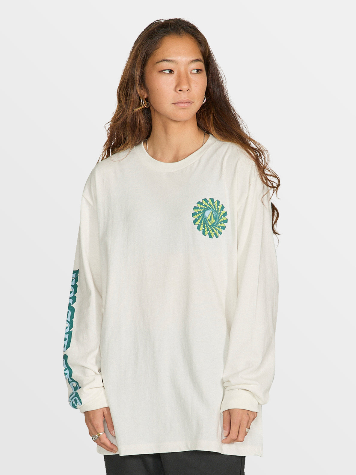 Farm to Yarn Molchat Long Sleeve Tee - Off White