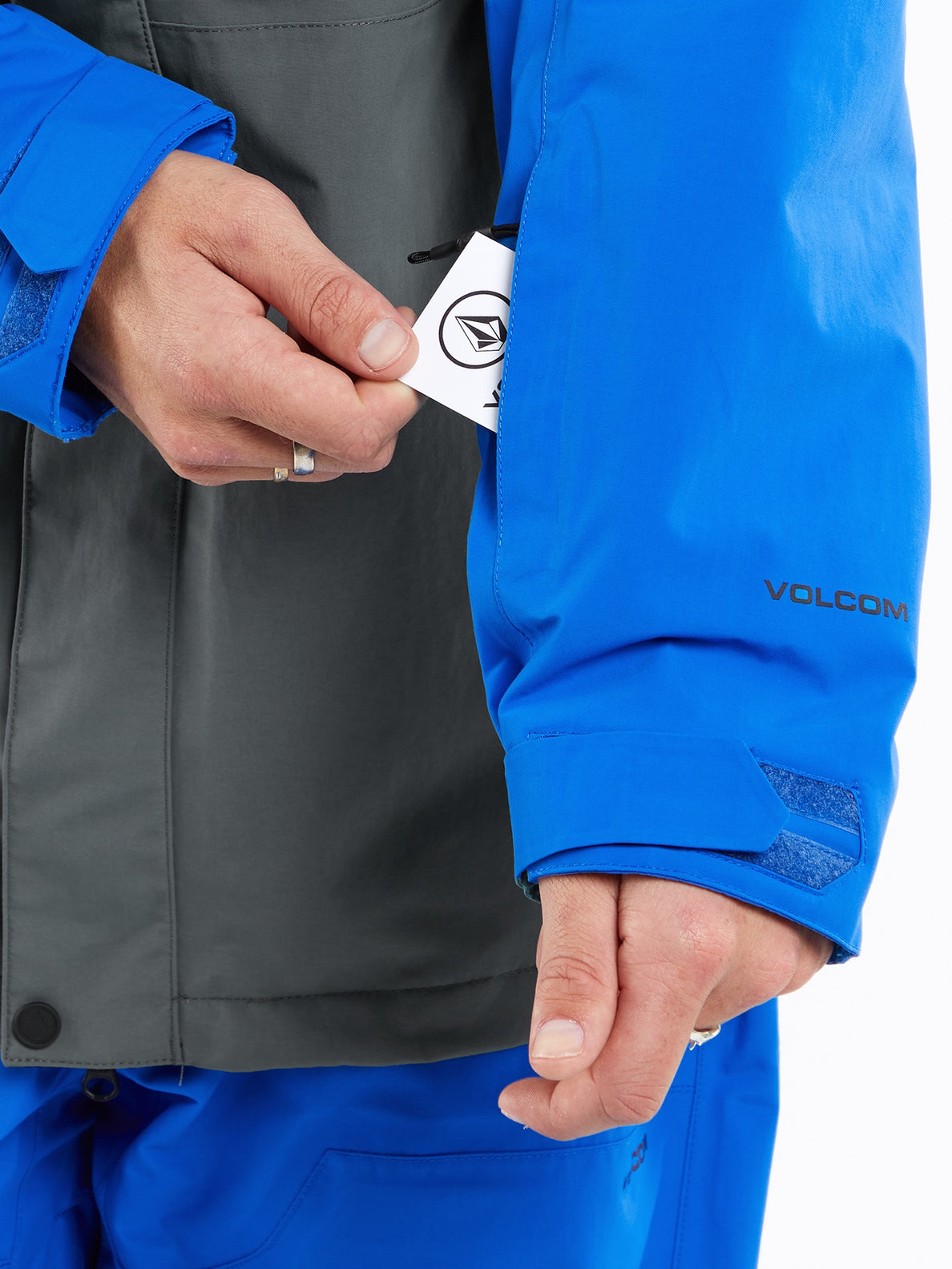 Mens L Insulated Gore-Tex Jacket - Electric Blue