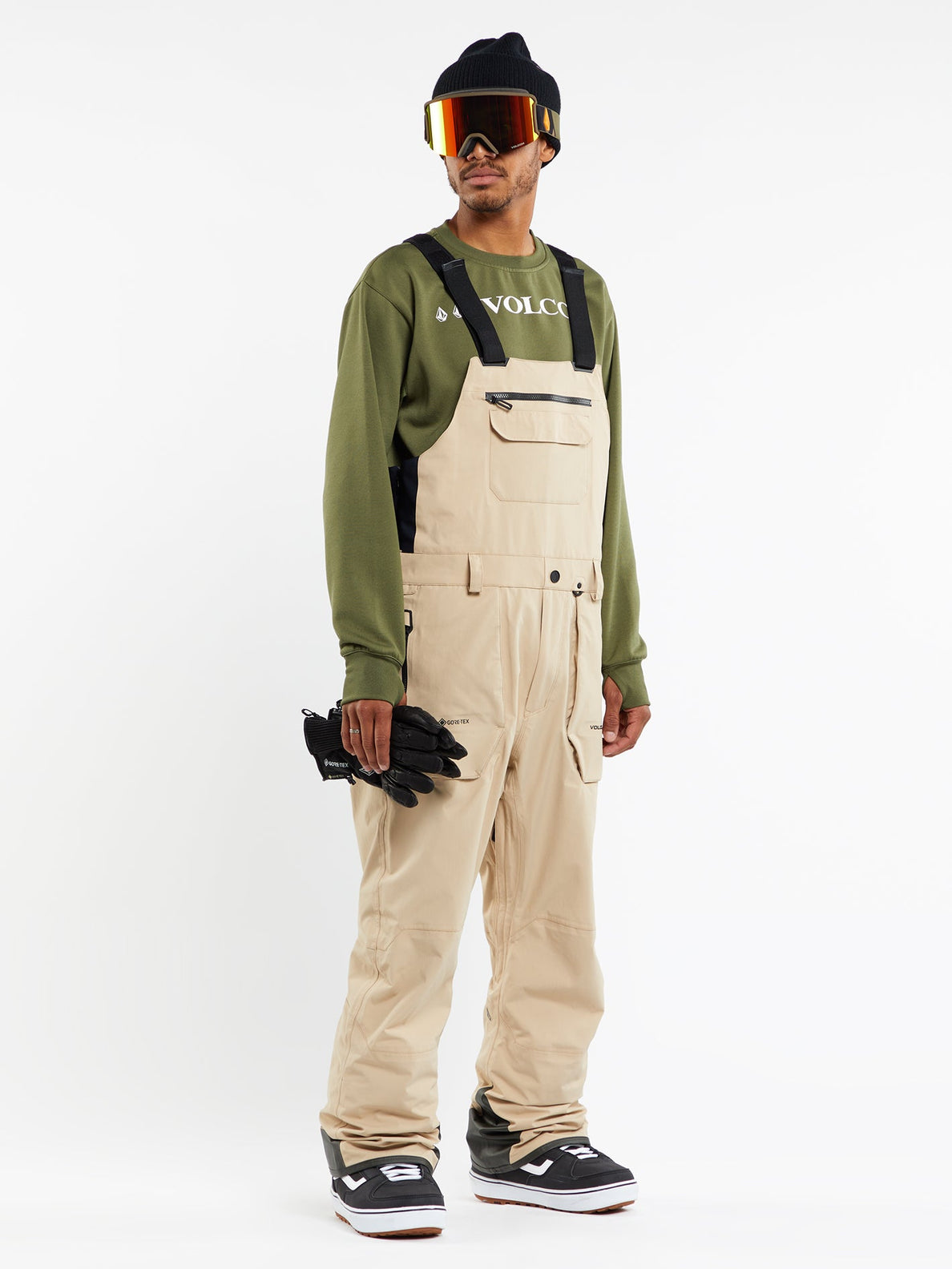 RAIN GORE-TEX BIB OVERALL - KHAKIEST (G1352403_KST) [45]