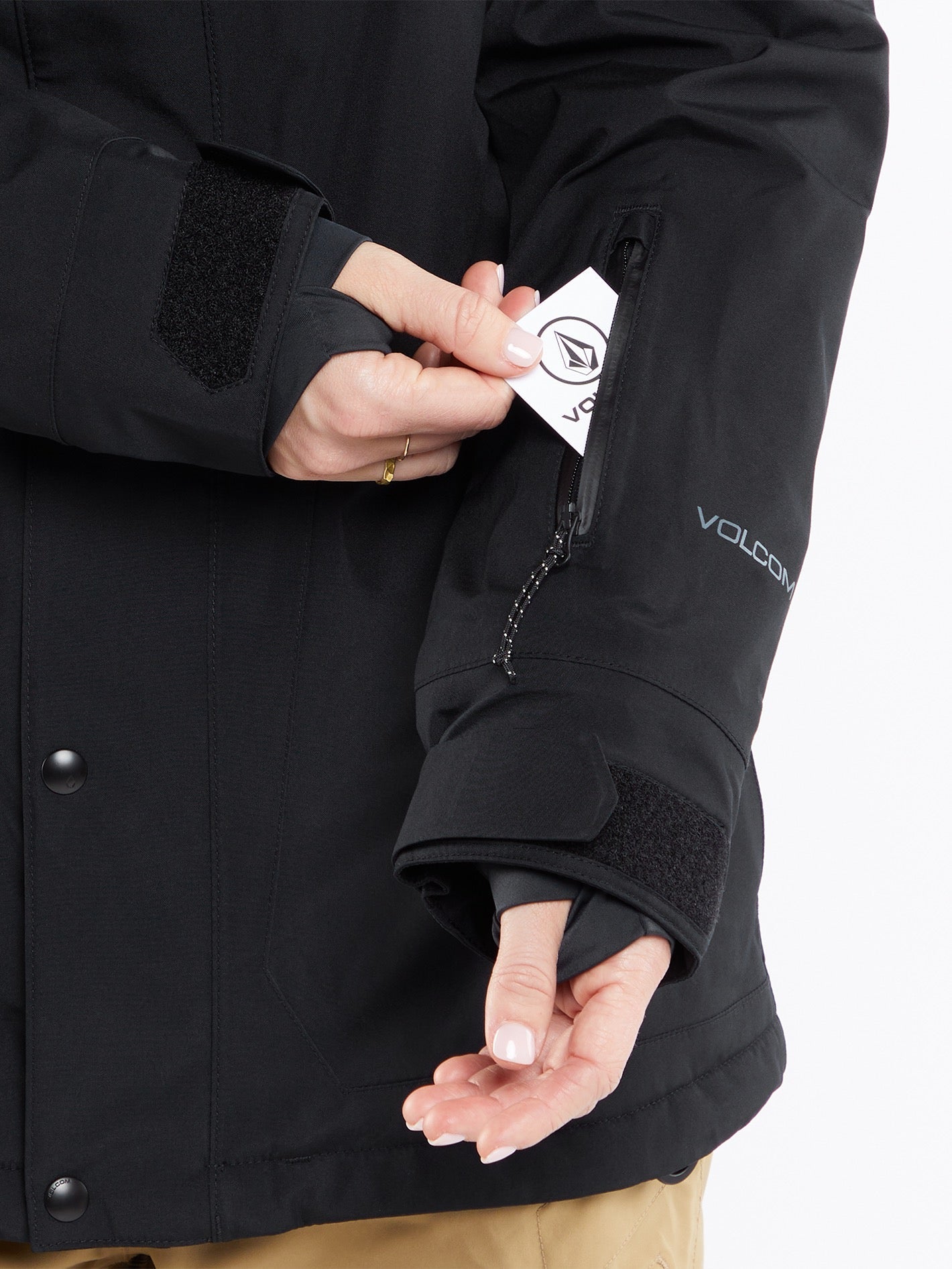 Womens Ell Insulated Gore-Tex Jacket - Black – Volcom Japan