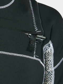 Womens Modulator 2mm Long Arm Chest Zip Wetsuit - Black