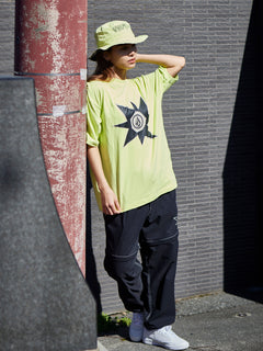 Tokyo True Stone Star Short Sleeve Tee - Hilighter Green