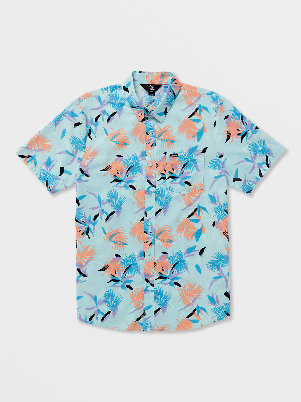 Warbler Short Sleeve Woven Shirt - Aquamarine