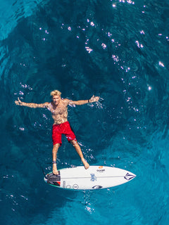 Surf Vitals Jack Robinson Mod Trunks - Red
