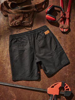 Volcom Workwear Caliper Elastic Waist Shorts - Black