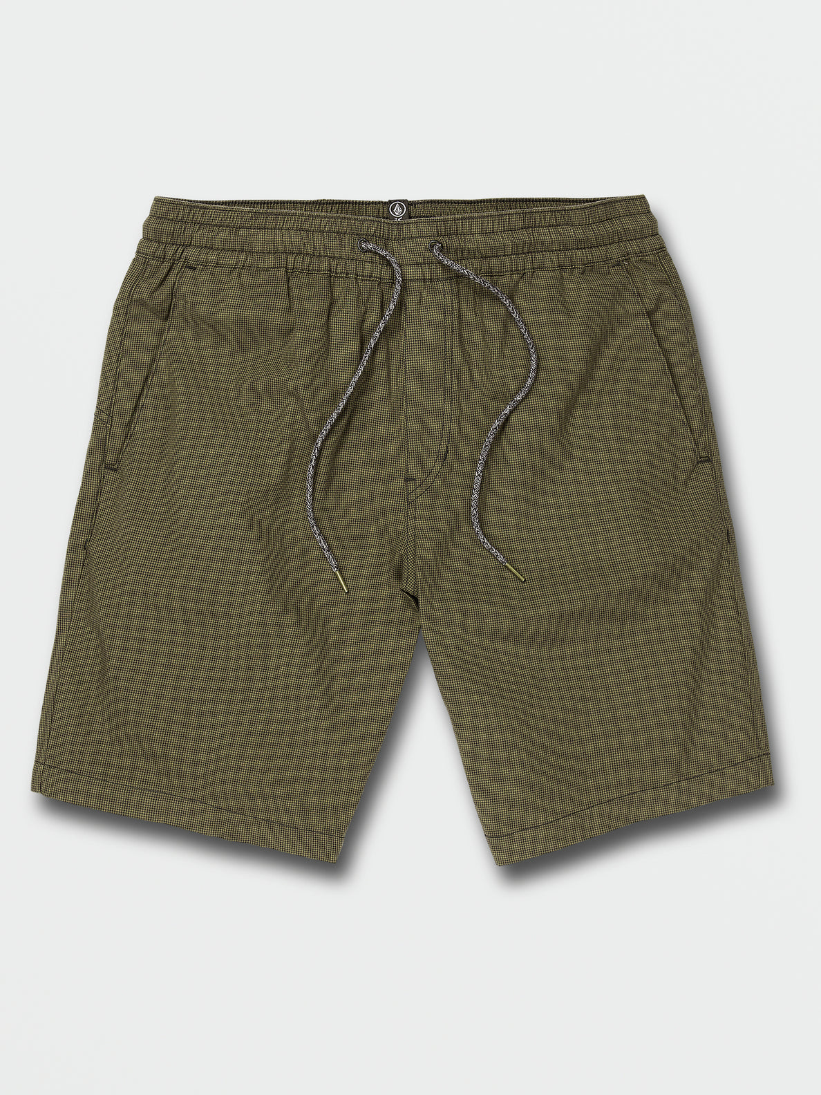 Frickin Mix Elastic Waist Shorts - Military (A1012200_MIL) [F]
