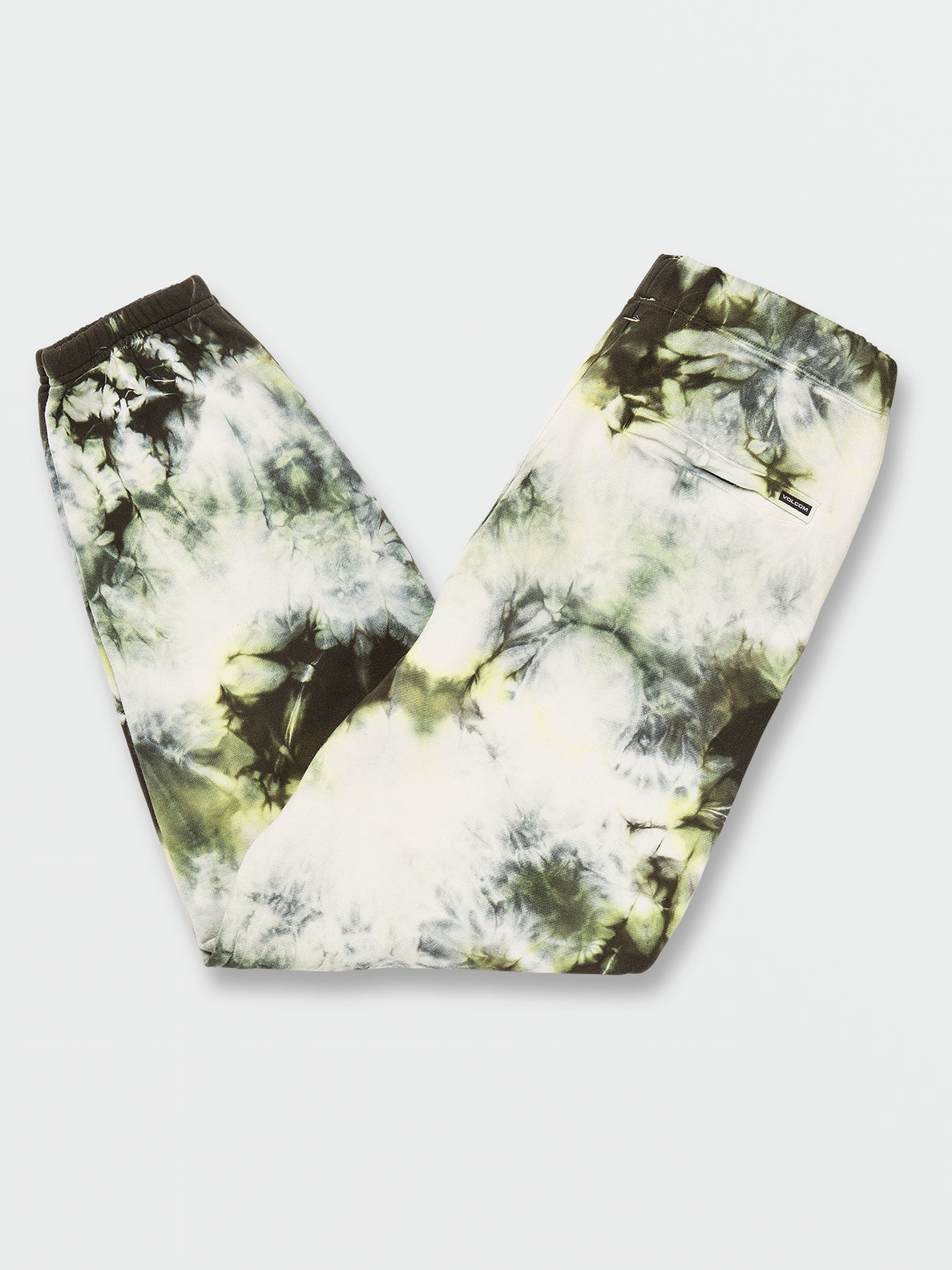 Iconic Stone Plus Fleece Pants - Lime Tie Dye (A1242101_LTD) [B]