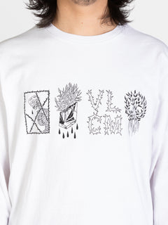 VADERETRO FEATURED ARTIST LONG SLEEVE TEE - WHITE