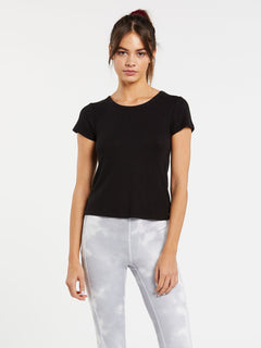 LIVED IN LOUNGE THERMAL SHORT SLEEVE - BLACK