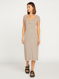 All Booed Up Dress - Taupe