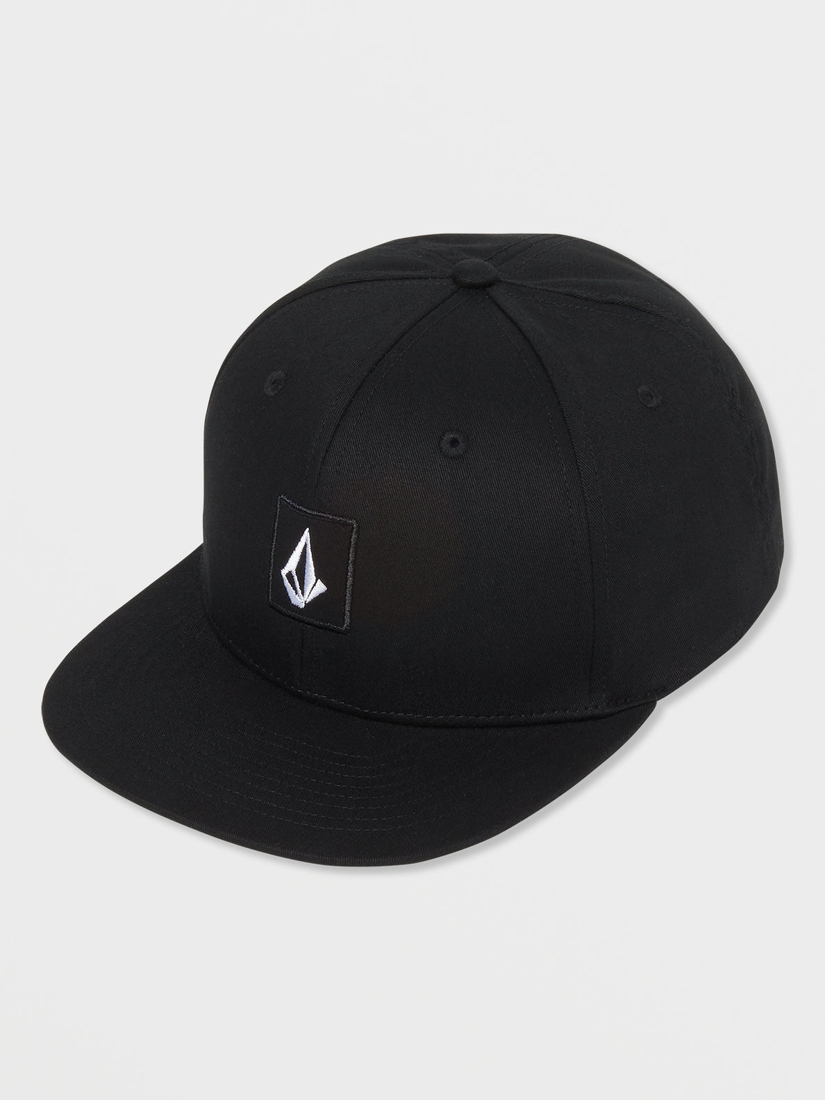 V Square Snapback Hat - Black(2023)