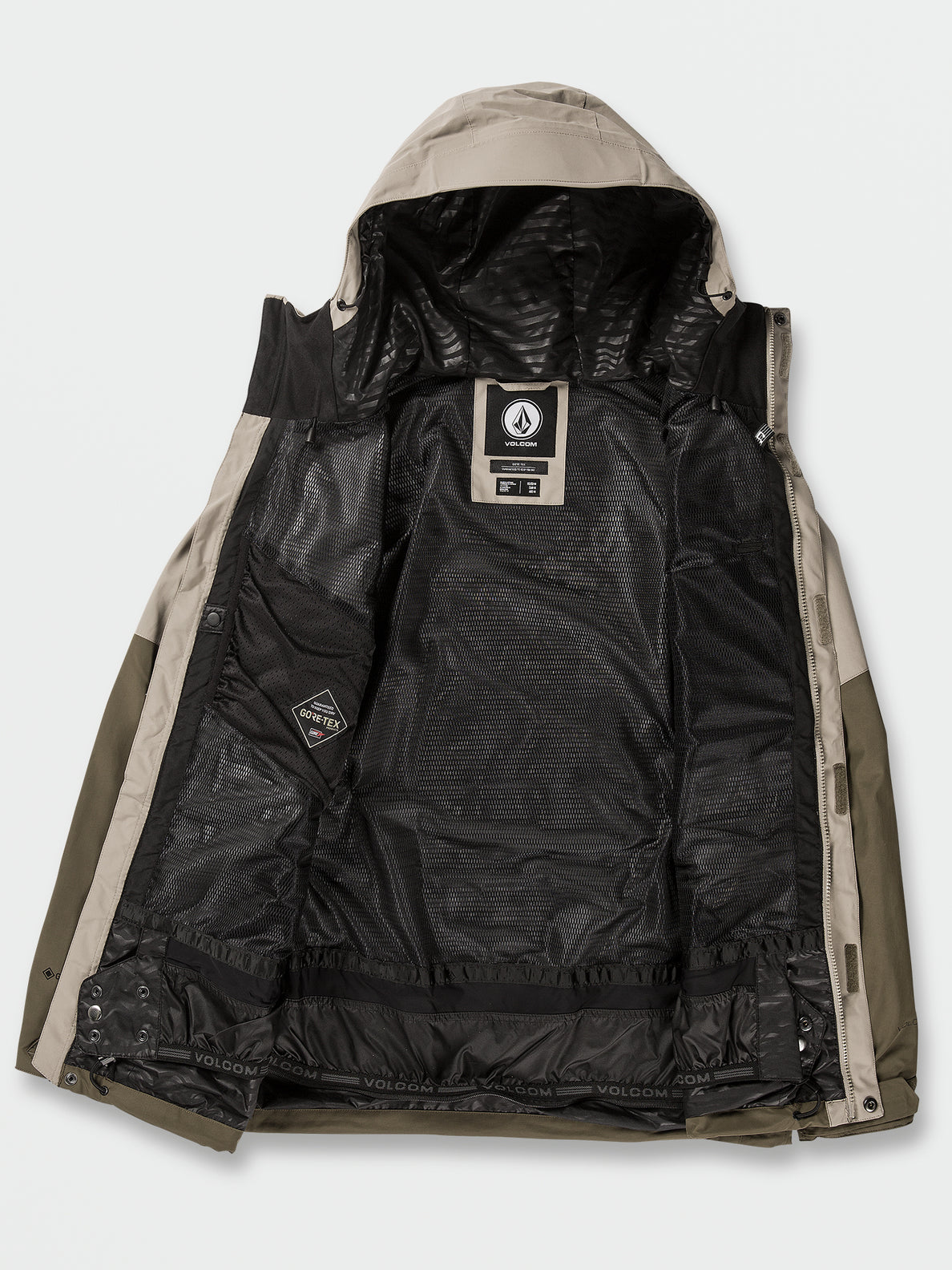 Mens L Gore-Tex Jacket - Dark Khaki – Volcom Japan