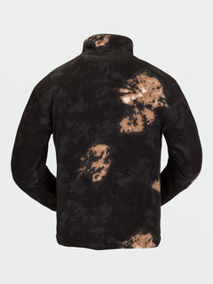 Mens V-Science Fleece Pullover 1/2 Zip - Bleach Black