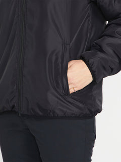Womens Reversible Polar Jacket - Black