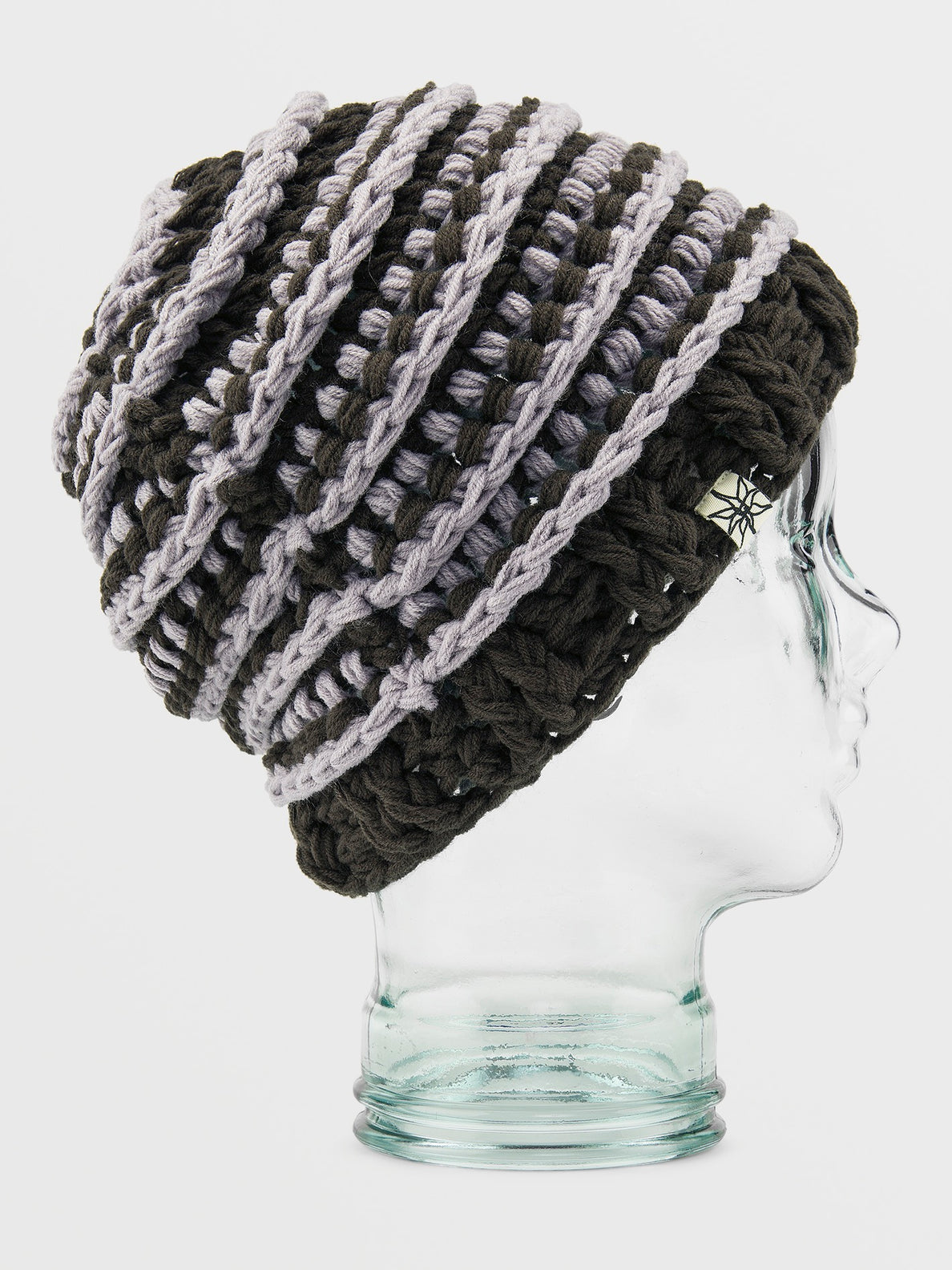 Mens Rav Crochet Knit Beanie - Brown (J5852401_BRN) [F]