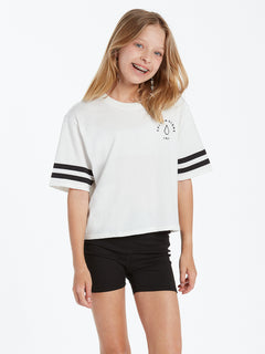 Girls Truly Stoked Short Sleeve Tee - Star White (R3512201_SWH) [F]