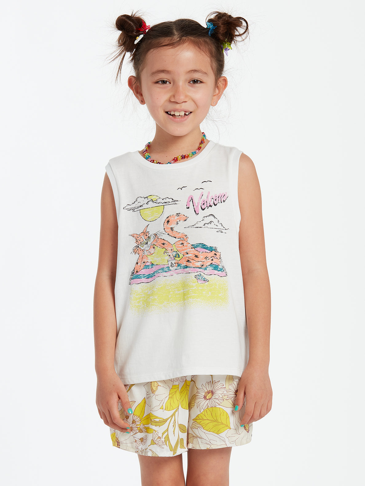 Girls Flexin Muscle Tank - Star White (R4512200_SWH) [2]