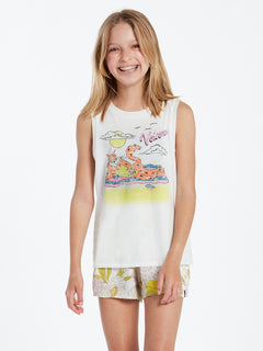 Girls Flexin Muscle Tank - Star White (R4512200_SWH) [F]