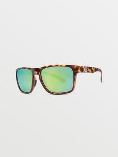 Trick Sunglasses - Matte Tort/Green Polar