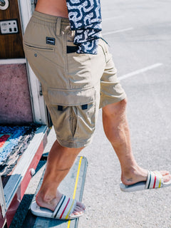 Skate Vitals Cargo Hybrid Shorts - Khaki